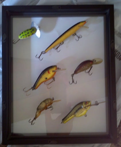 Display frames/boxes for 'antique' lures?